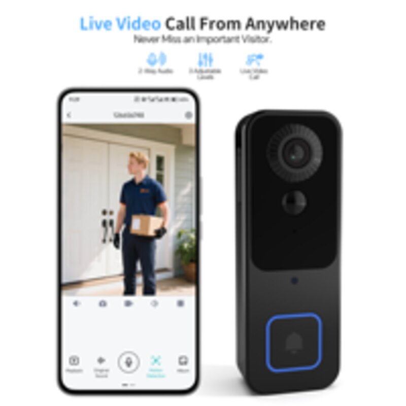 Smart Video Doorbell · 2MP · 5000mAh
